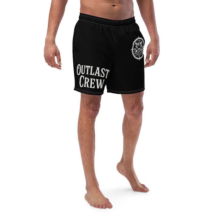 Skull Emblem All-Over Swim Trunks product image (2)