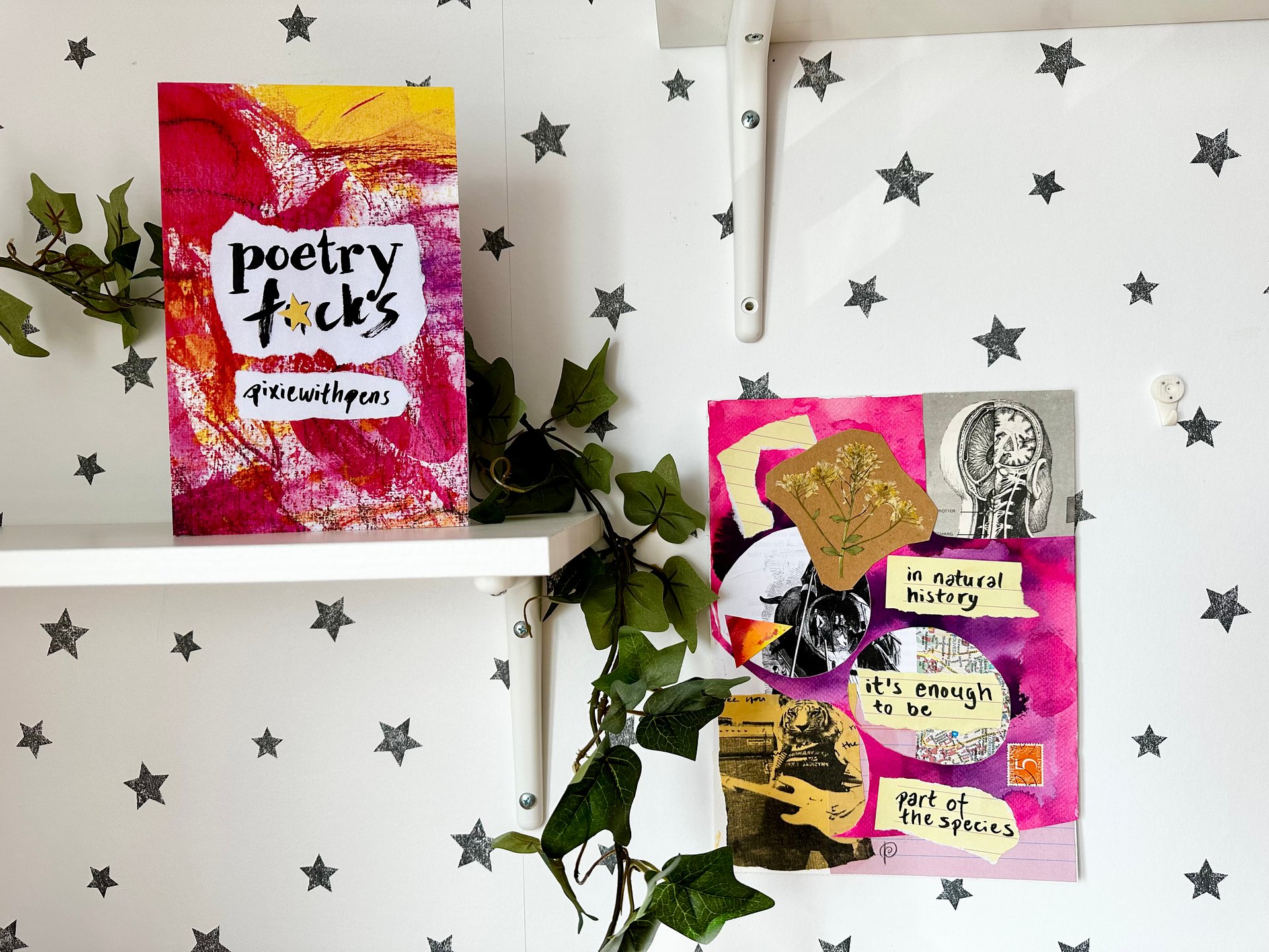 'part of the species' collage original from 'poetry f*cks' product image (2)