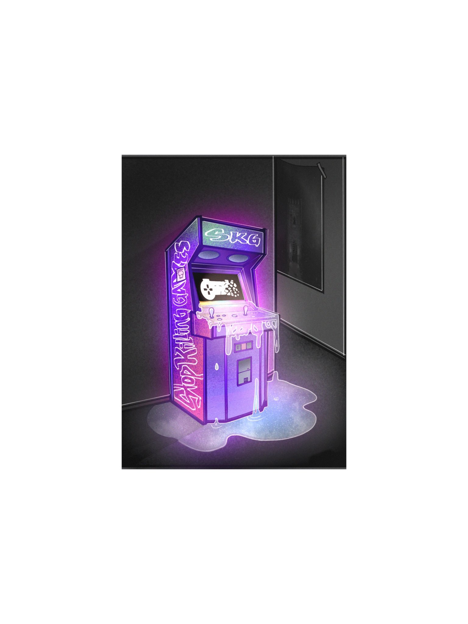 SKG Glowing Arcade Poster product image (1)