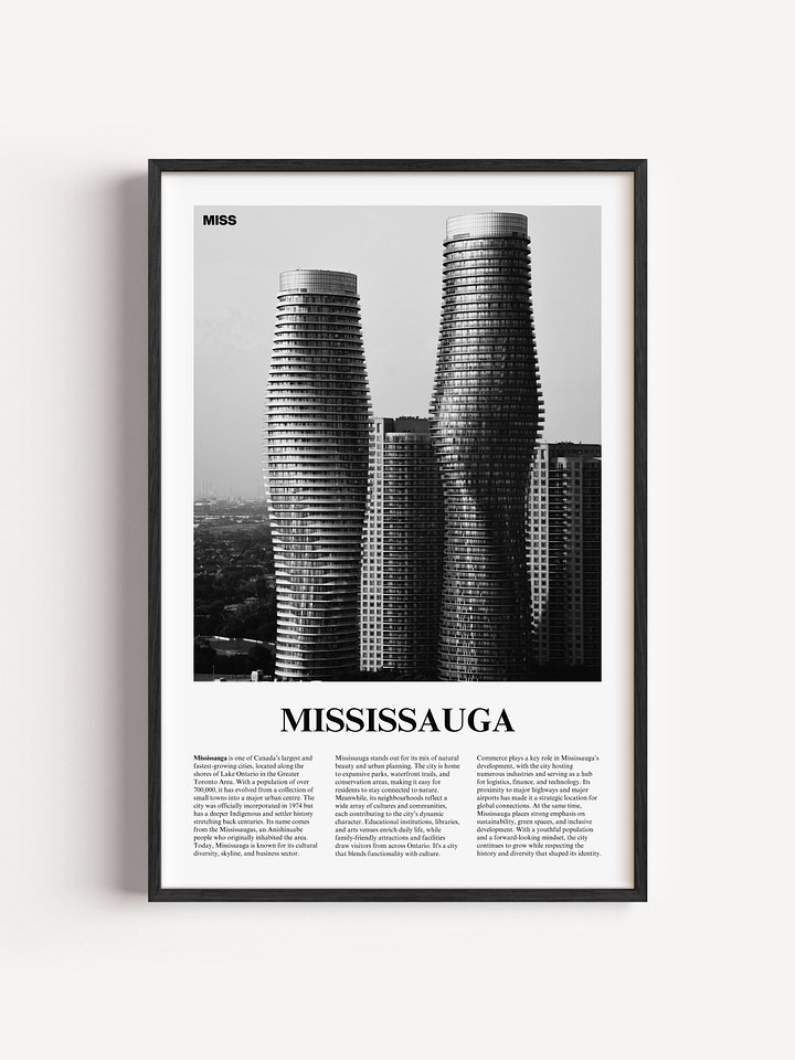 Mississauga 01 Newspaper Poster product image (1)