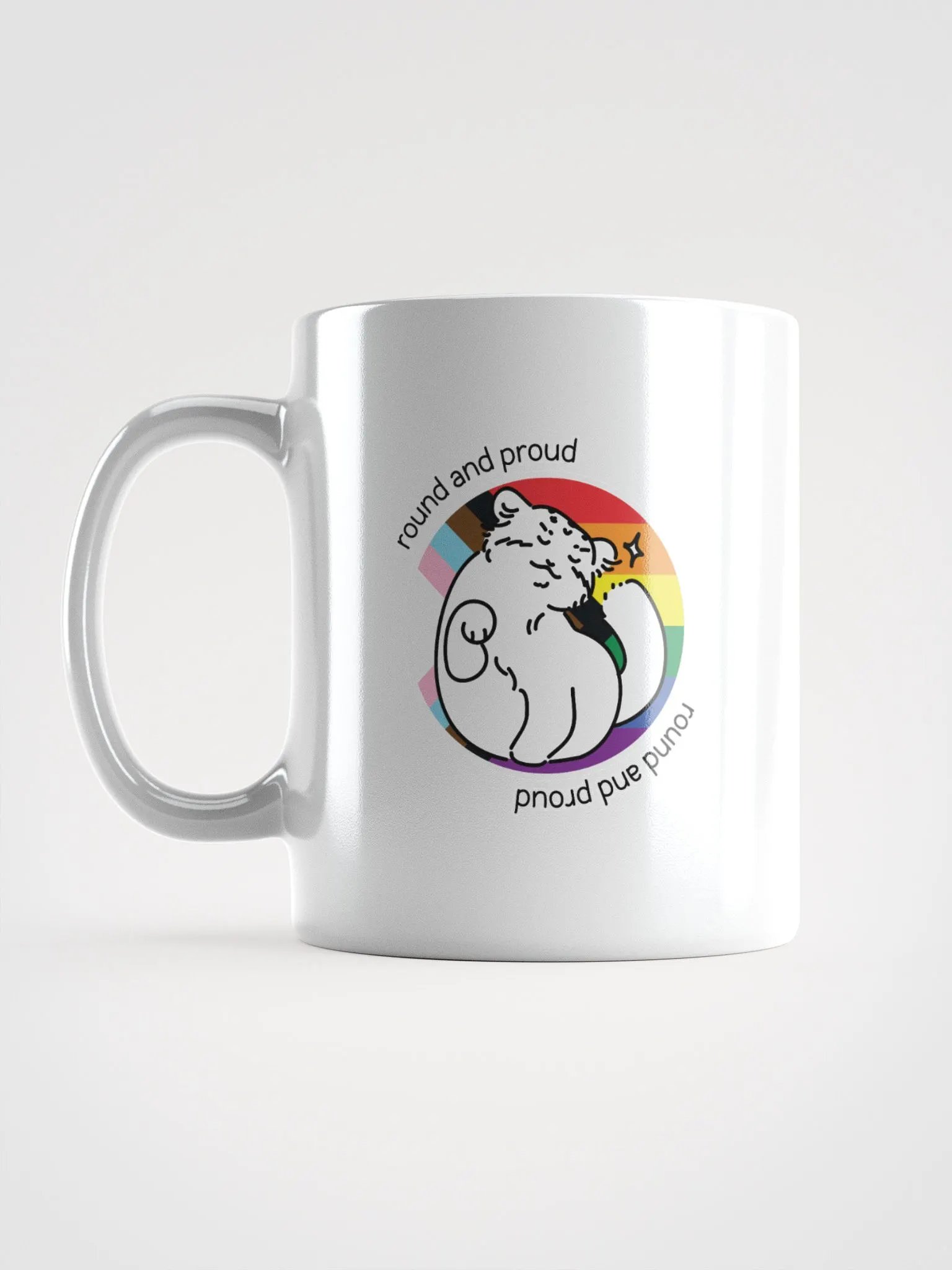 Round and Proud Manul Pride Version - White Mug product image (17)