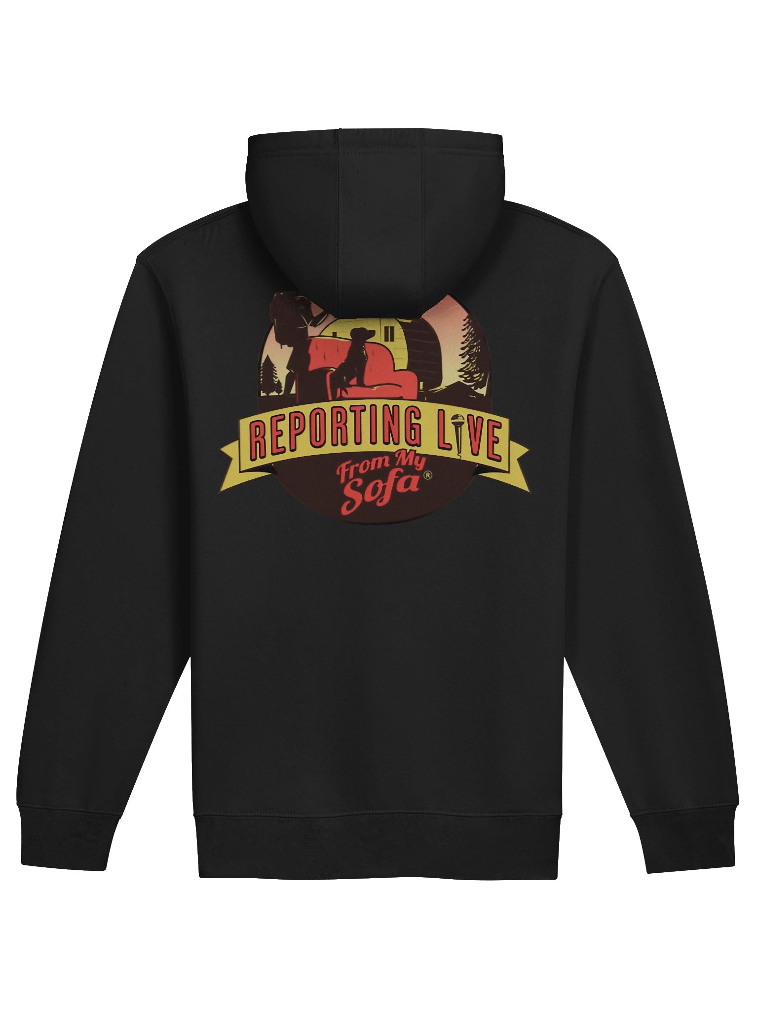 Reporting Live From My Sofa Zip Hoodie product image (2)
