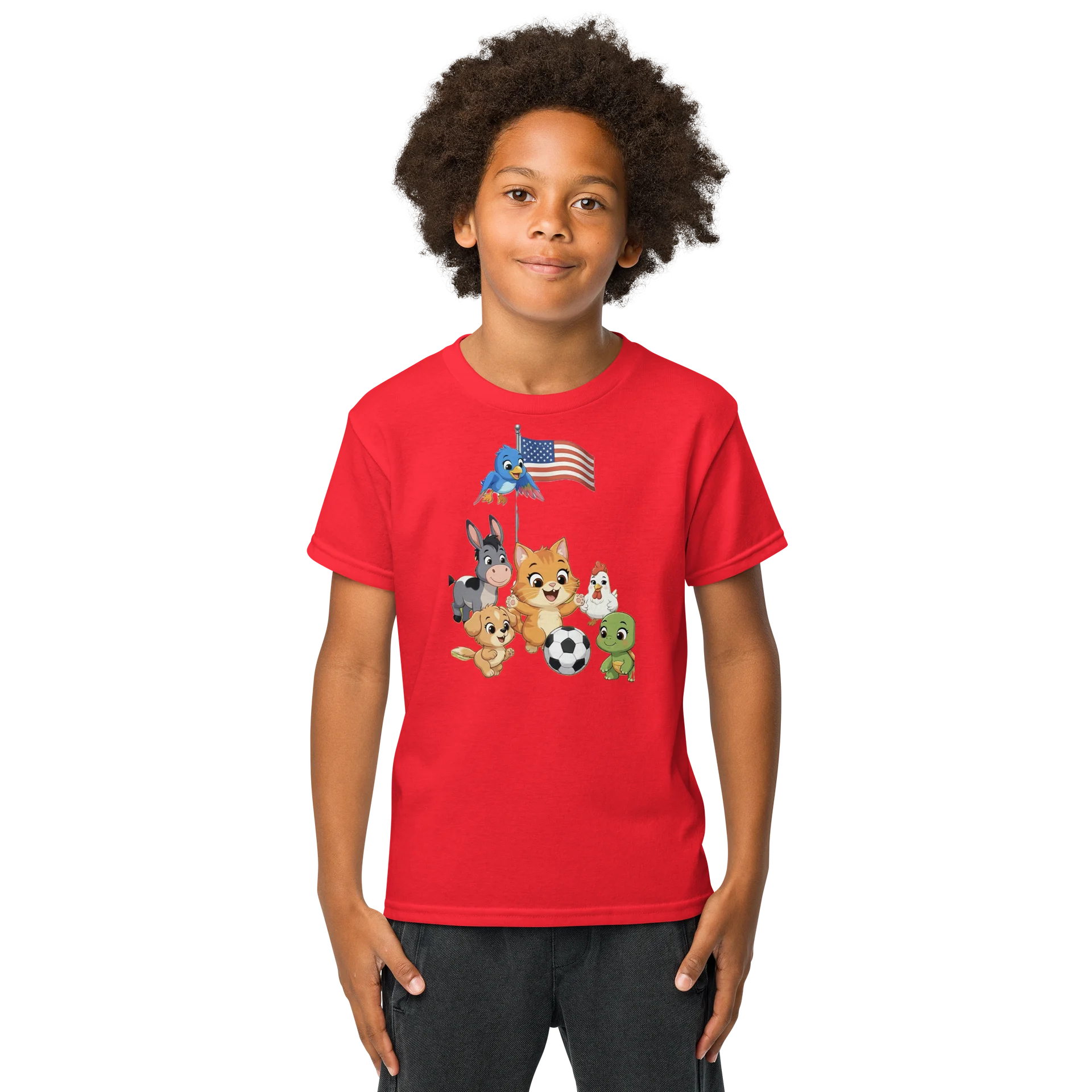 Farm Animals Soccer Team Youth Tee product image (1)