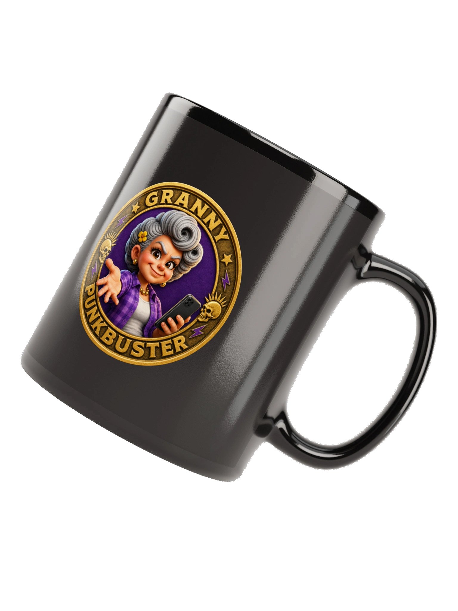 Granny Punkbuster Black Mug product image (6)
