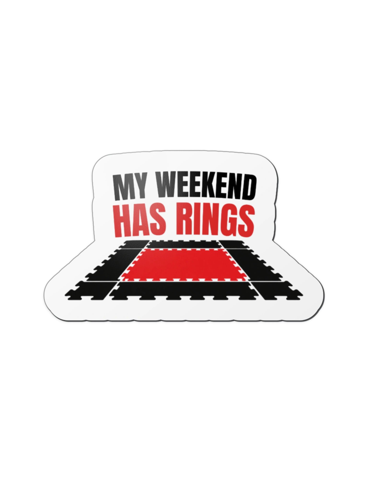 My Weekend Has Rings Magnet product image (1)