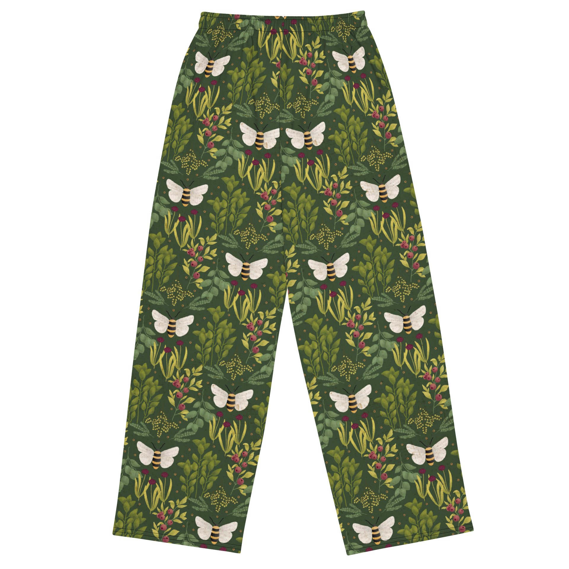 Bees and Foliage Unisex Wide Leg Pant product image (2)