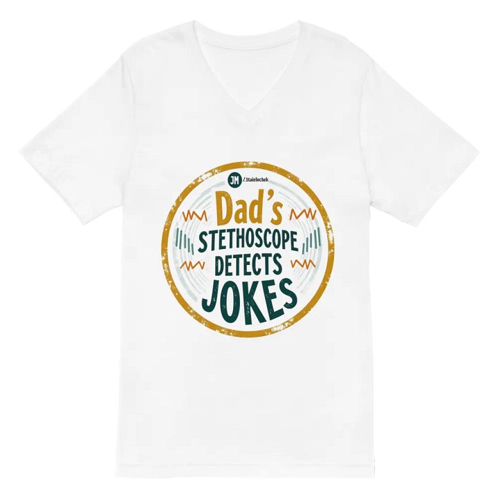 Vintage Dad's Stethoscope V-Neck Tee product image (6)