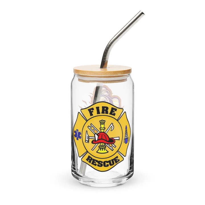 Can-Shaped Glass with Lid & Straw product image (2)