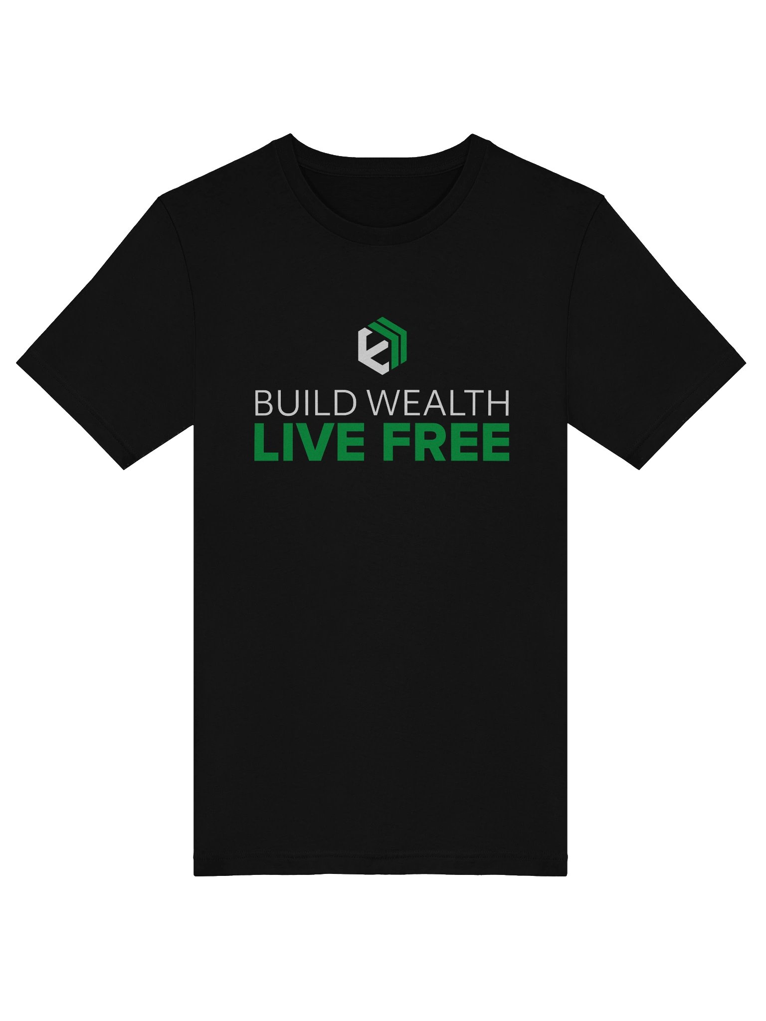 E-Estate “Build Wealth. Live Free.” Lifestyle Tee (Unisex) product image (5)