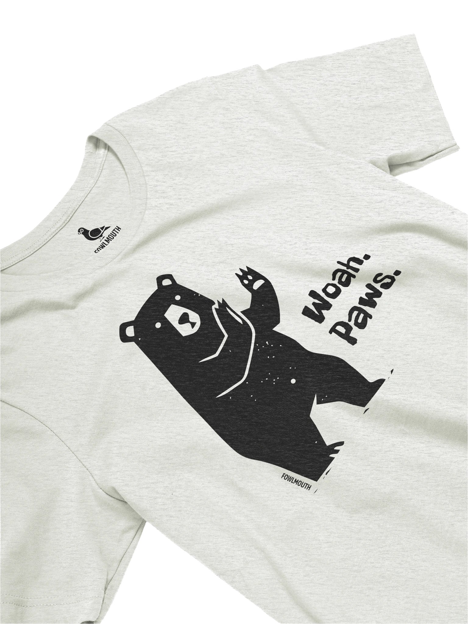 Fowlmouth Woah. Paws. Bear Supersoft T-shirt product image (3)