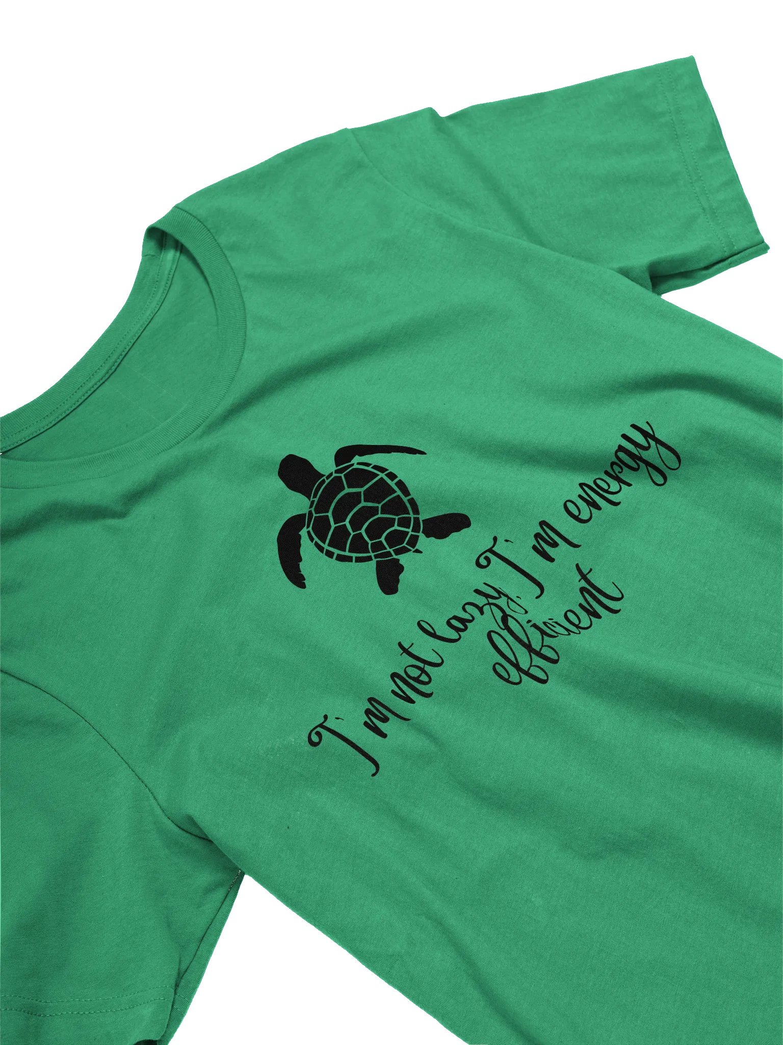 "I’m Not Lazy, I’m Energy Efficient" Turtle T-Shirt product image (11)