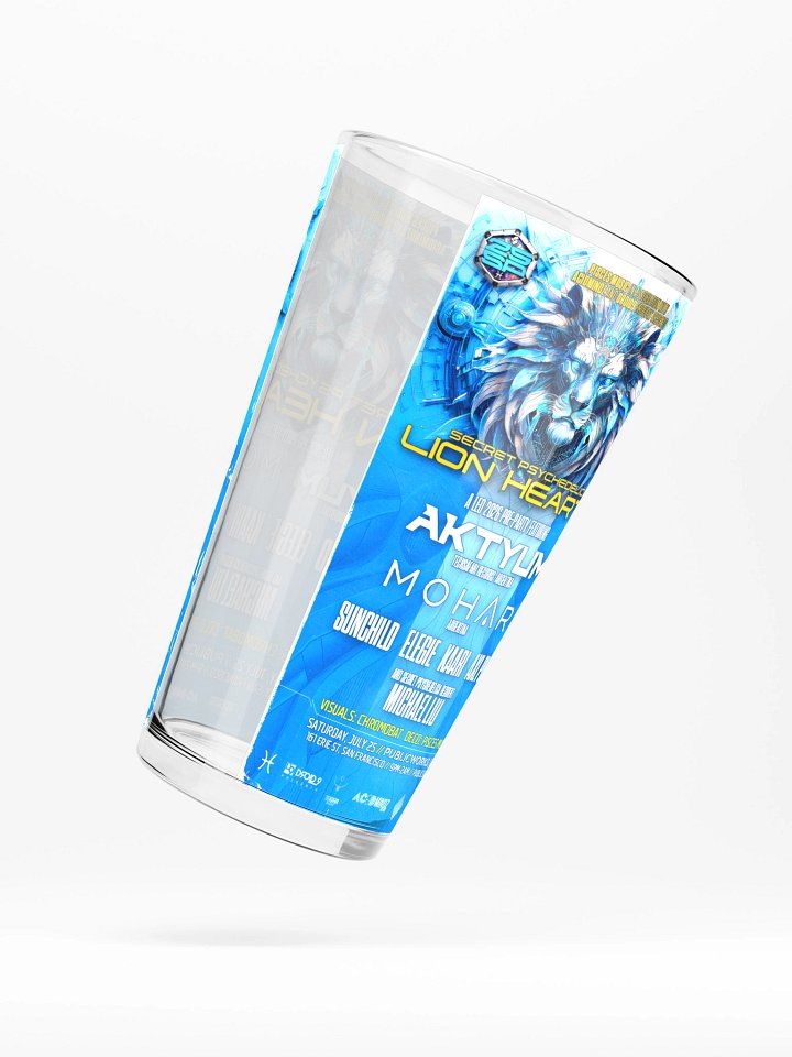 Lion Heart II Shaker Pint Glass product image (2)