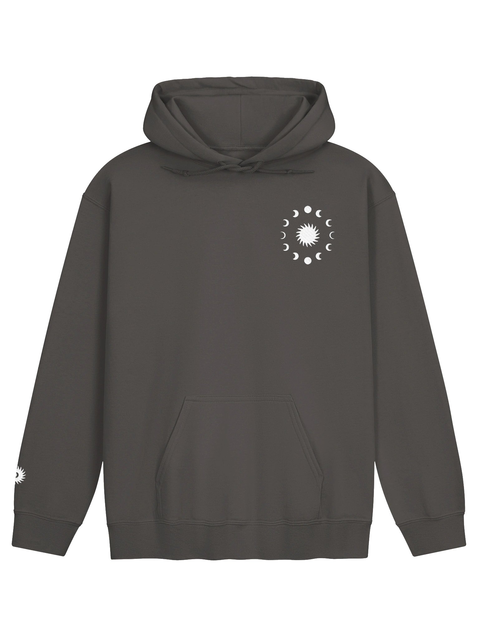 celestial 10:21 bhagavad gita hoodie - white embroidery product image (1)