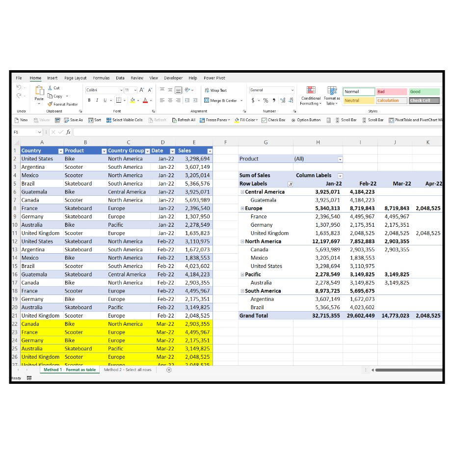 Template - How to add more data (refresh) to a pivot table in Excel product image (1)