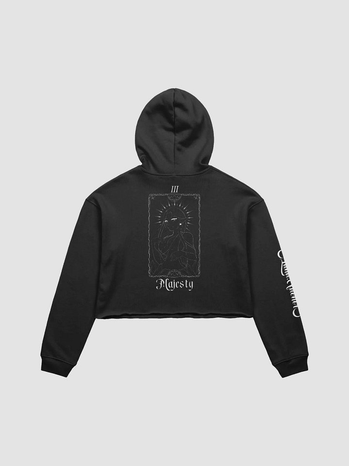 Majesty Tarot Crop Hoodie (White) product image (2)