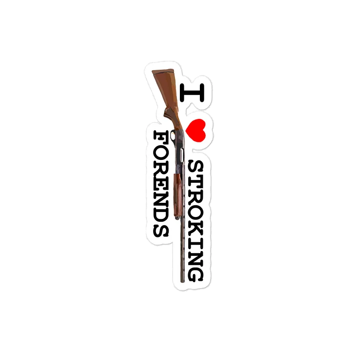 I Heart Stroking Forends Sticker product image (2)