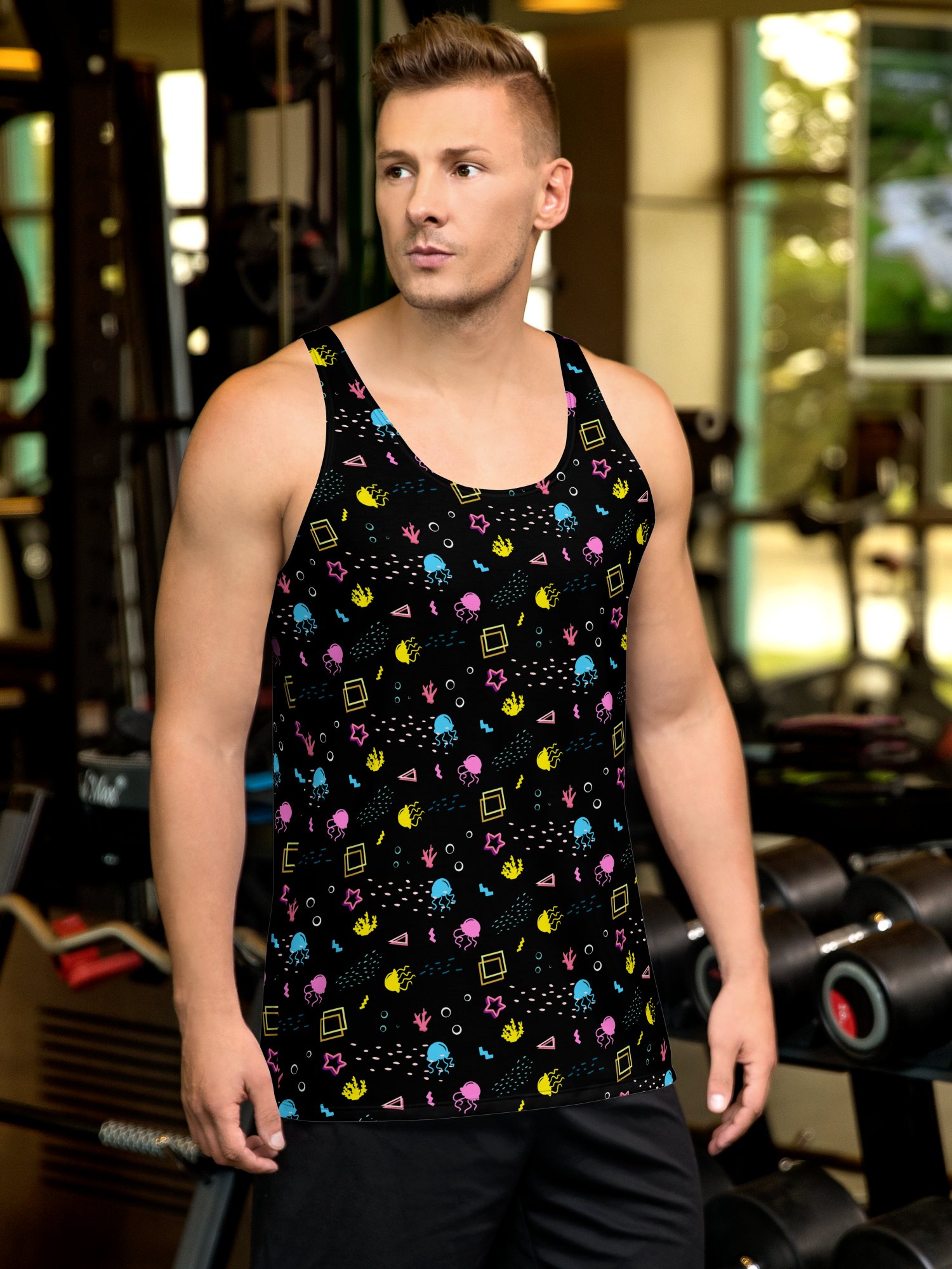 Shifty Seas black pattern tank top product image (1)