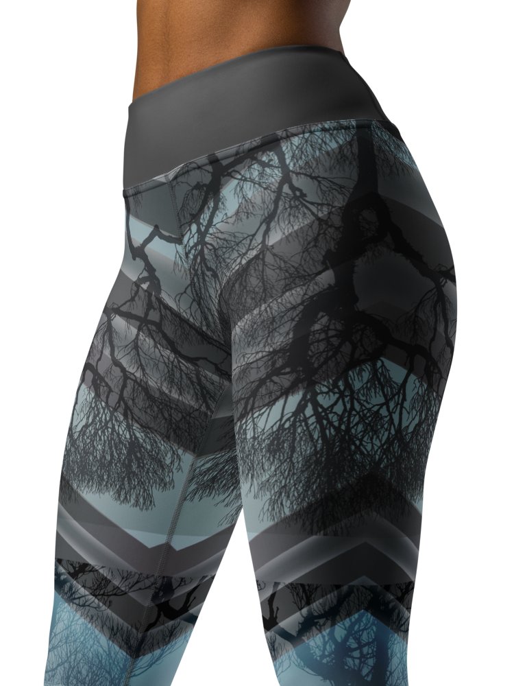 Gray Wood-Yoga Leggings product image (4)