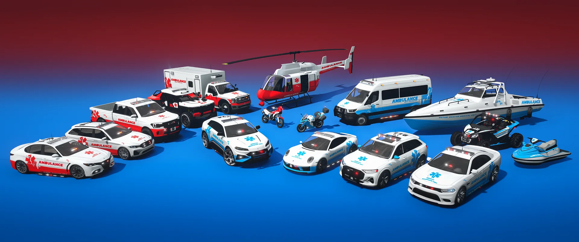 Ambulance Pack V2 | 16 EMS Vehicles, Air, Marine & Rescue Units product image (10)