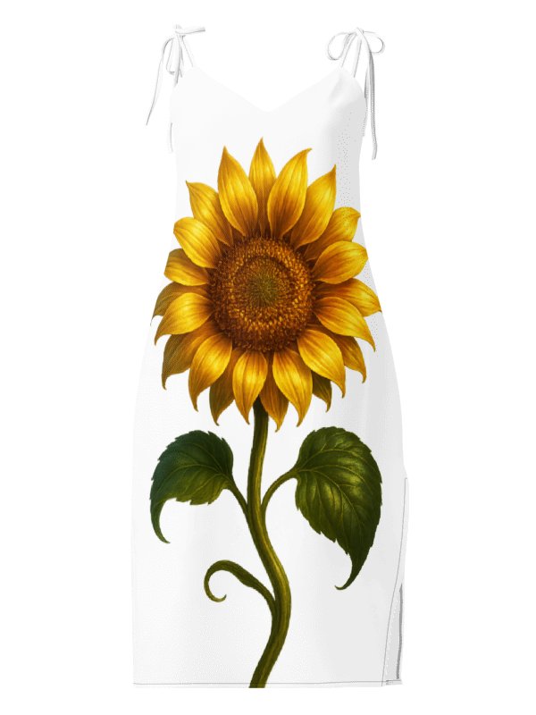 Sunflower Serenade All-Over Print Slip Dress product image (11)