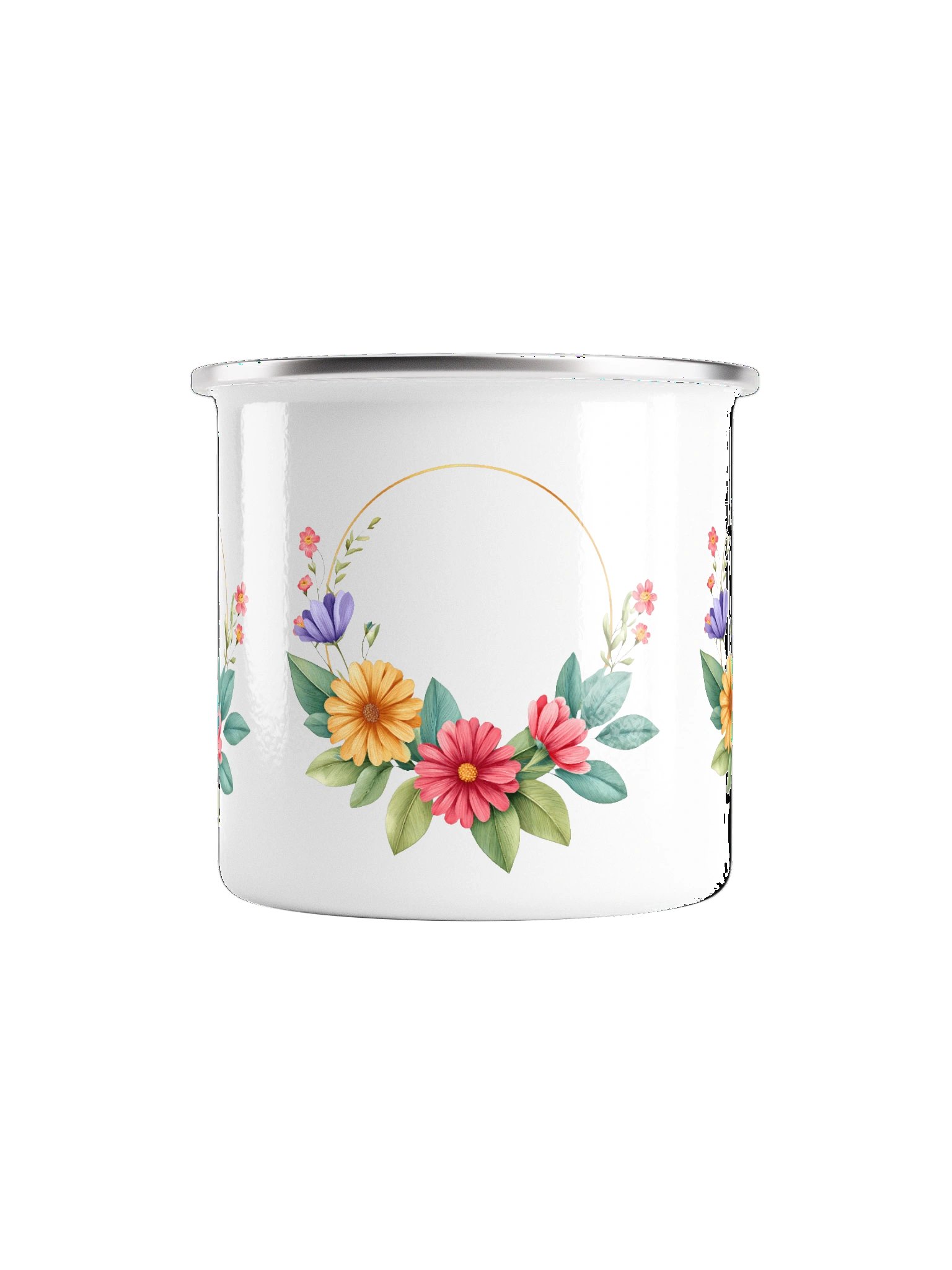 Flowers A Enamel Mug product image (2)