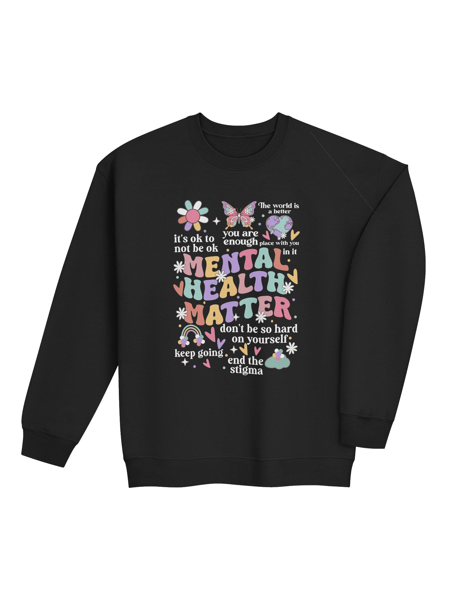 Mental Health Matters– Emotional Wellbeing Mental Health Awareness Sweatshirt product image (4)