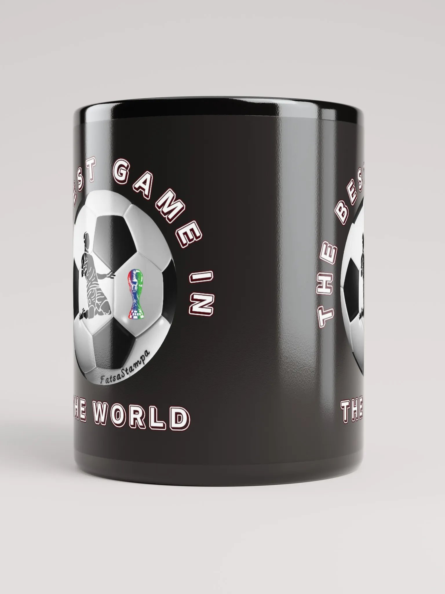 Soccer Celebration Black Mug product image (5)