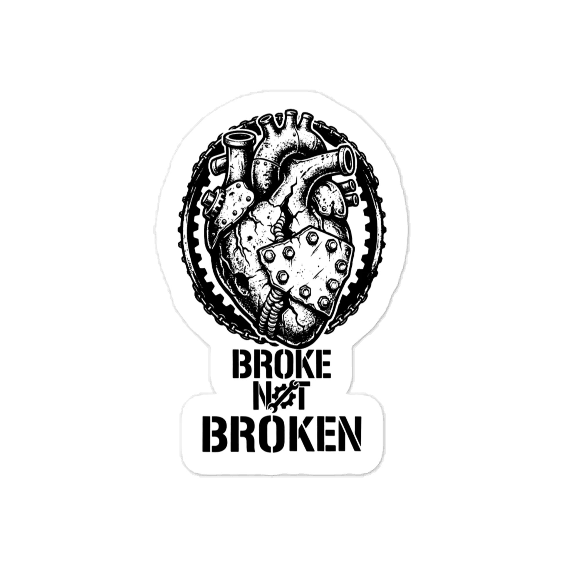 Stacked Emblem - Sticky Spec | Broke Not Broken product image (1)