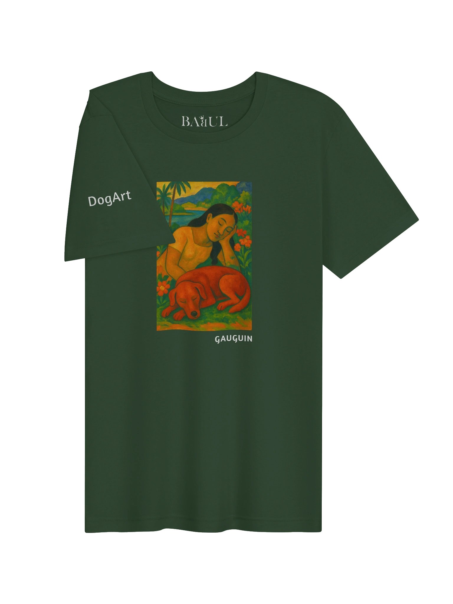 DOGART Unisex Jersey Dog T-Shirt - PAUL GAUGUIN - Iconic Painting Reimagined with Dogs product image (2)