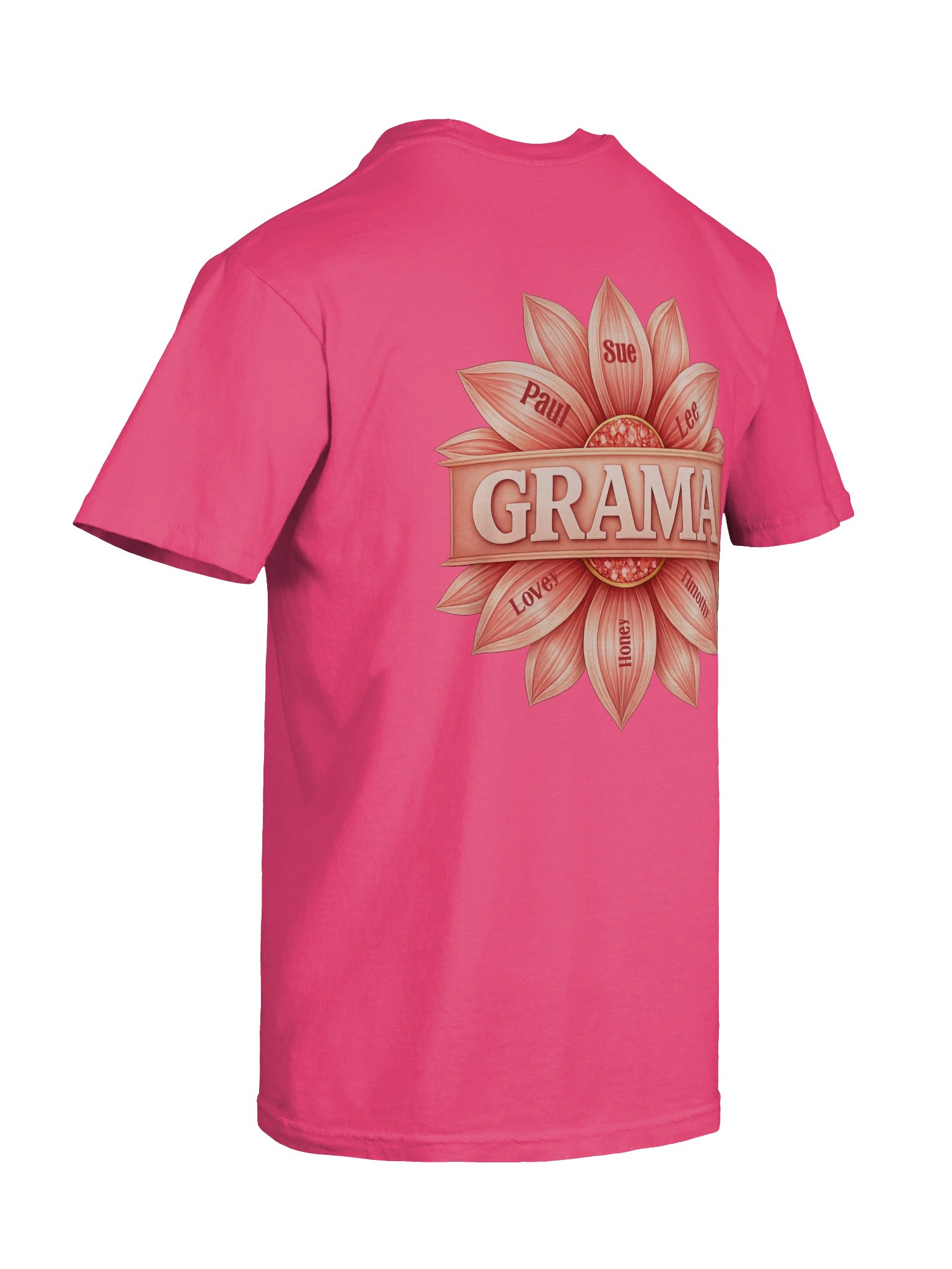 Personalized Grama Shirt Comfort Colors 1717 Custom Grandma Flower Name Shirt Gift for Grama Nana Mimi Grandmother Tee product image (10)