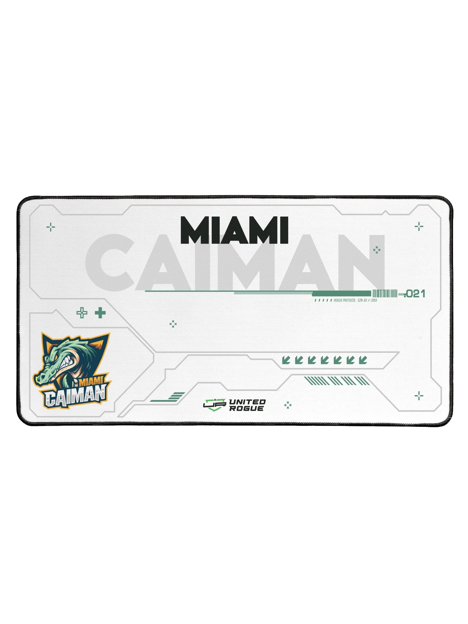 Miami Caiman White Desk Mat product image (1)