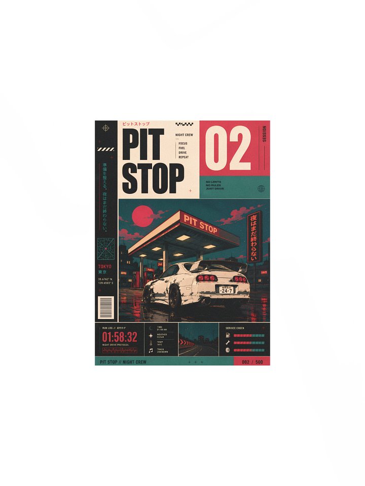 Pit Stop Series Matte Poster no. 02 product image (3)