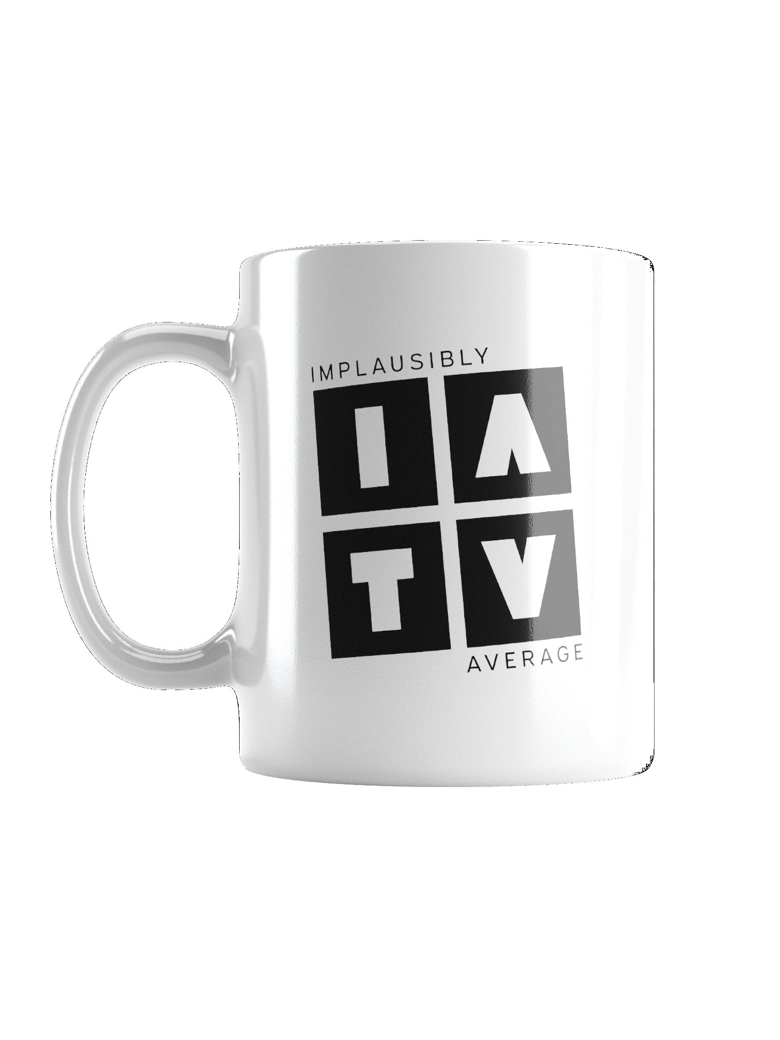 Implausibly Average TV Logo Mug (2026) product image (1)
