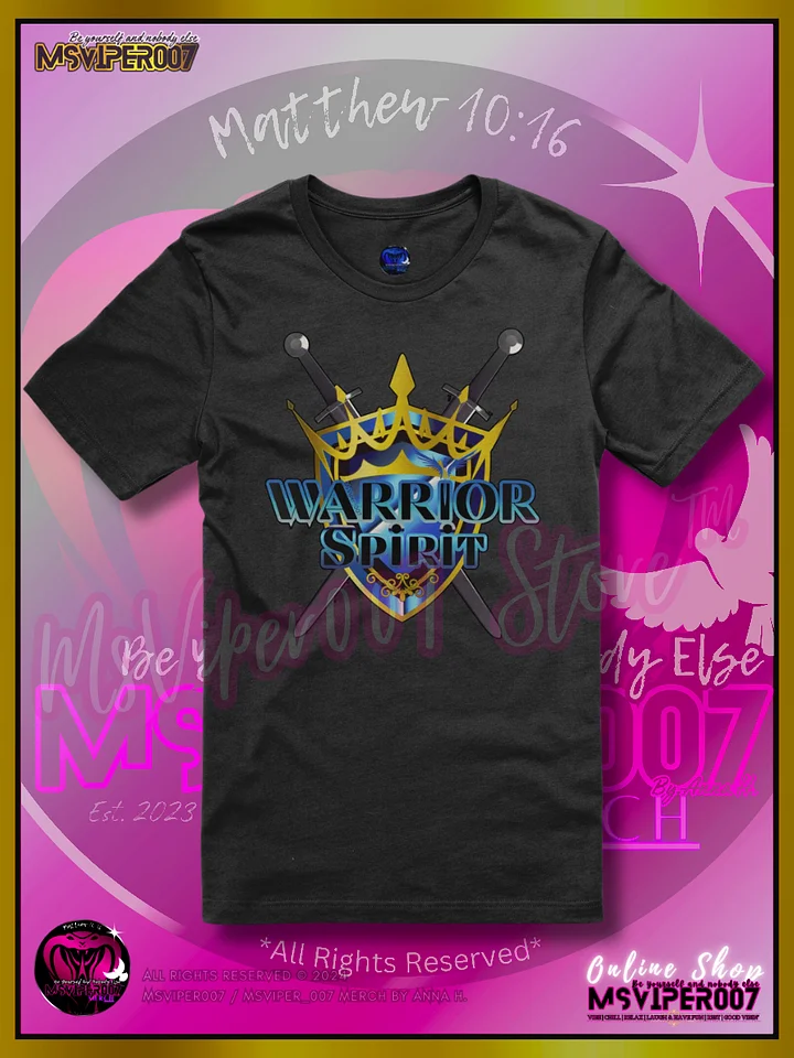 T-Shirt - MsViper007's "Warrior Spirit [gold/blue]" Comfort T-shirt By Anna H. product image (1)