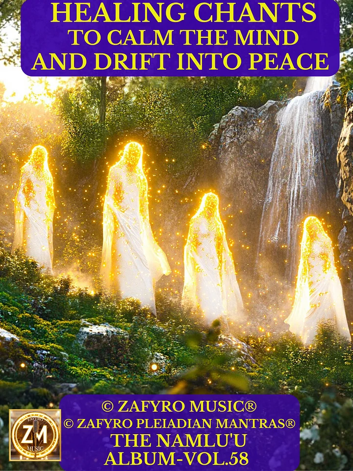 ÁLBUM - VOL. 58 (MUSIC) - HEALING CHANTS TO CALM THE MIND AND DRIFT INTO PEACE WITH (© ZAFYRO PLEIADIAN MANTRAS®) - BINAURAL FREQUENCIES product image (1)