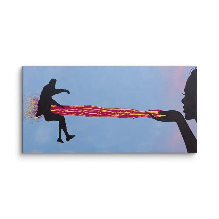 Sent with a Kiss - Canvas Print product image (1)