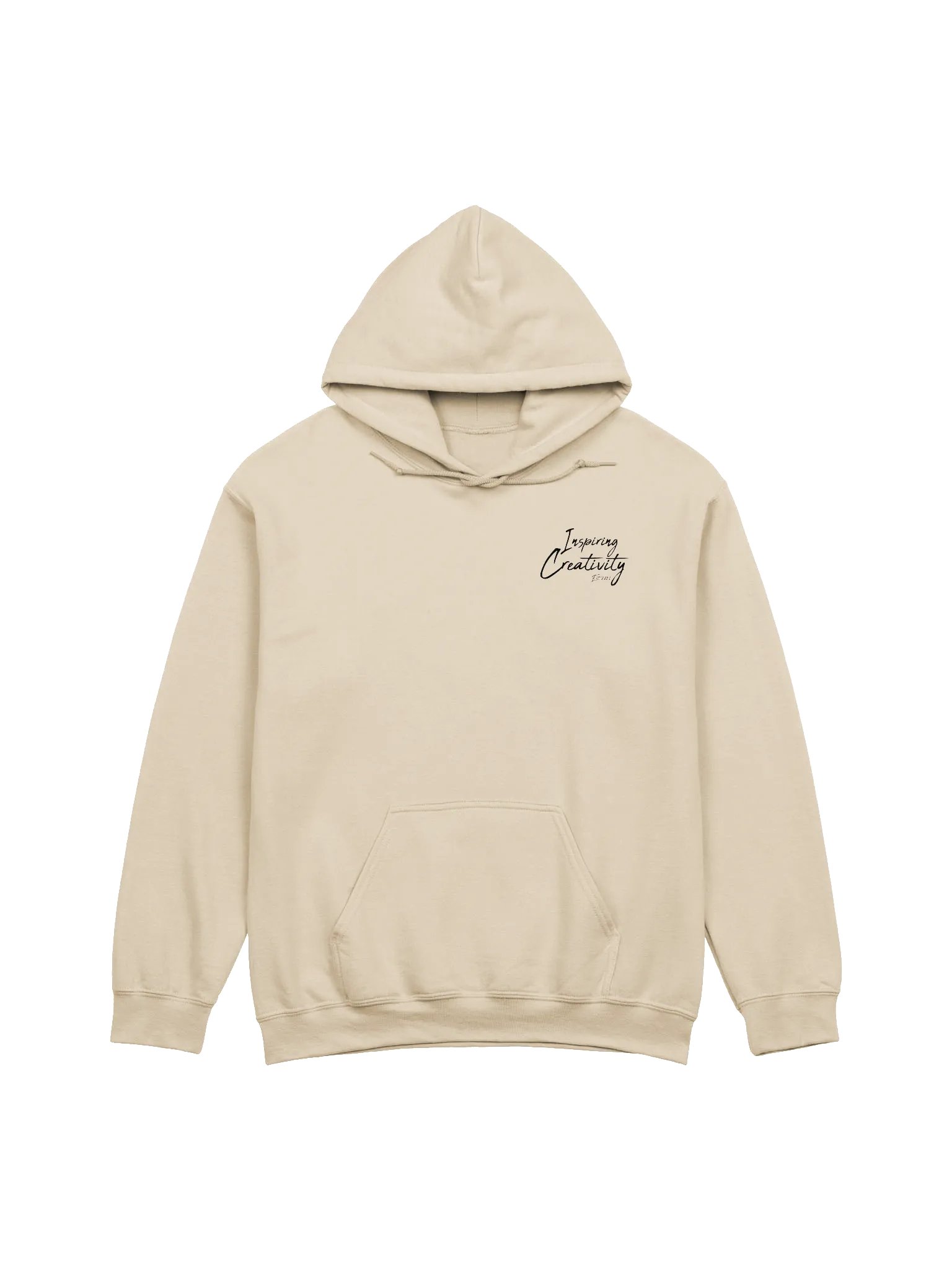 'Inspiring Creativity' (Spring-Lock Films) Graphic Cursive Hoodie - Black Edition product image (1)
