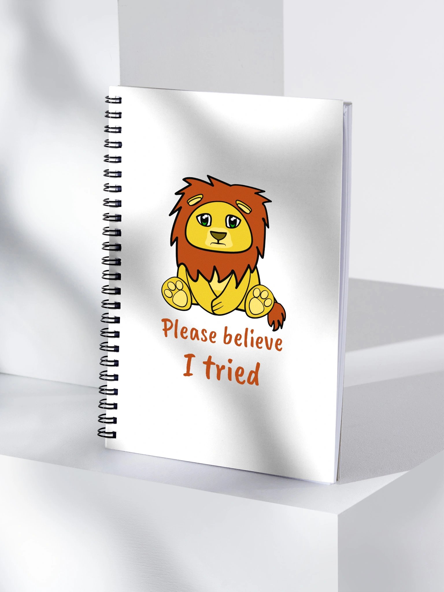 Please Believe I Tried – Lonely Lion Notebook product image (5)