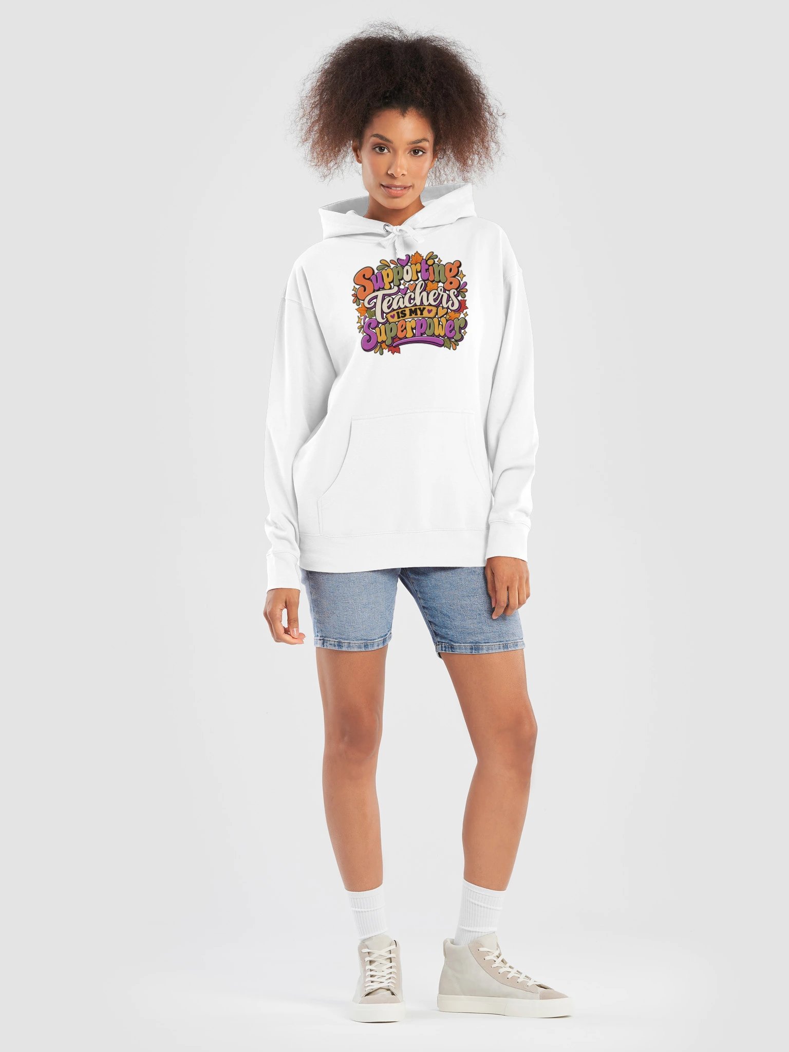 Supporting Teachers Is My Superpower Hoodie product image (25)