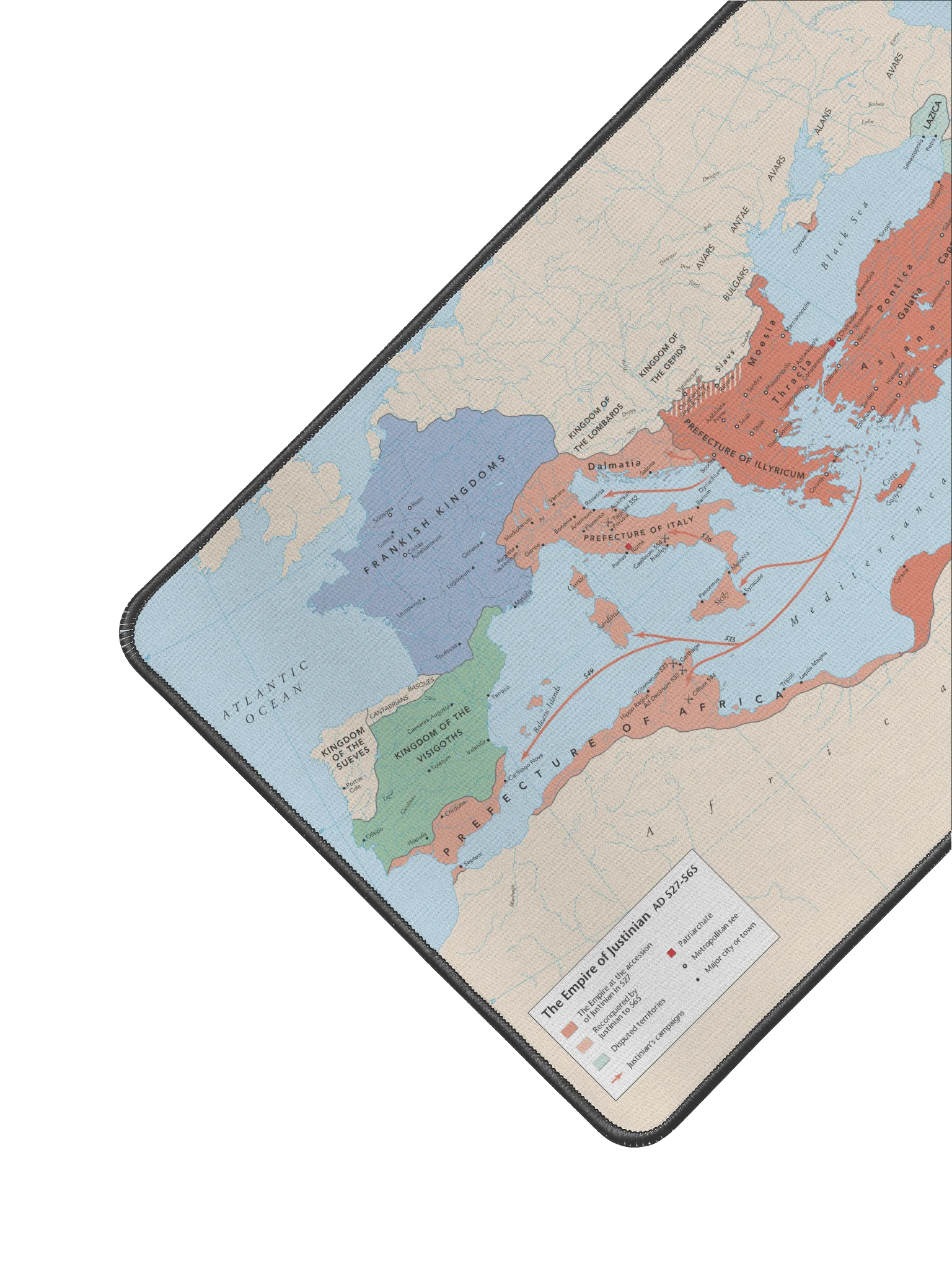 Empire of Justinian Map - Desk Mat product image (2)