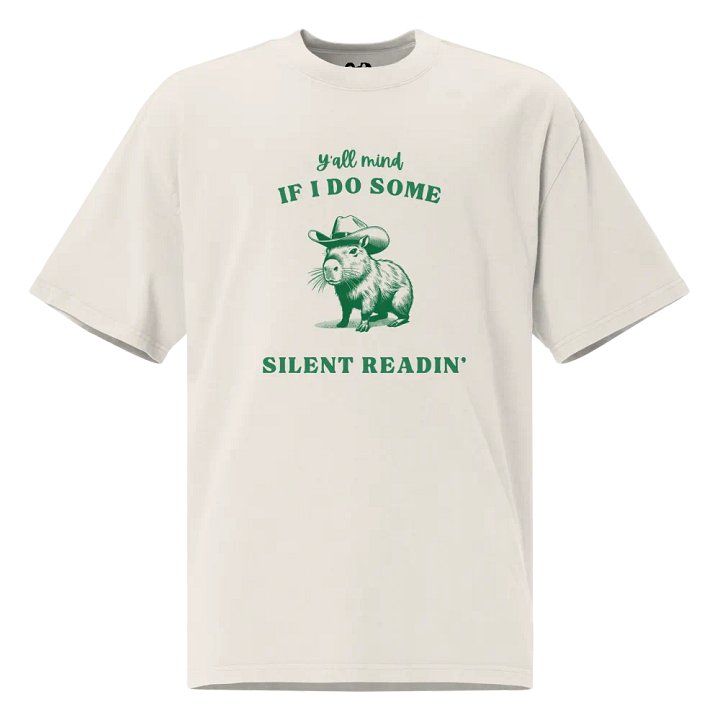 Silent Readin' | Oversized Tee product image (1)