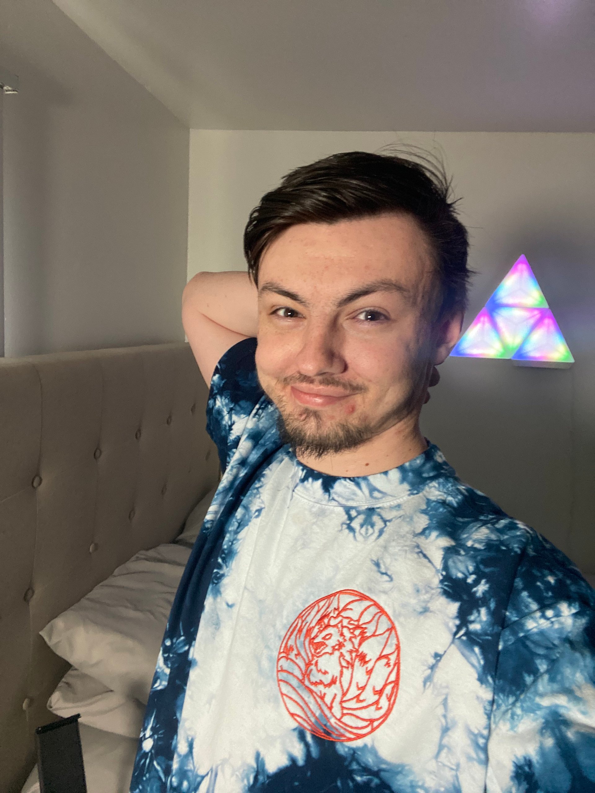 Transparent Fox Oversized tie-dye shirt product image (7)