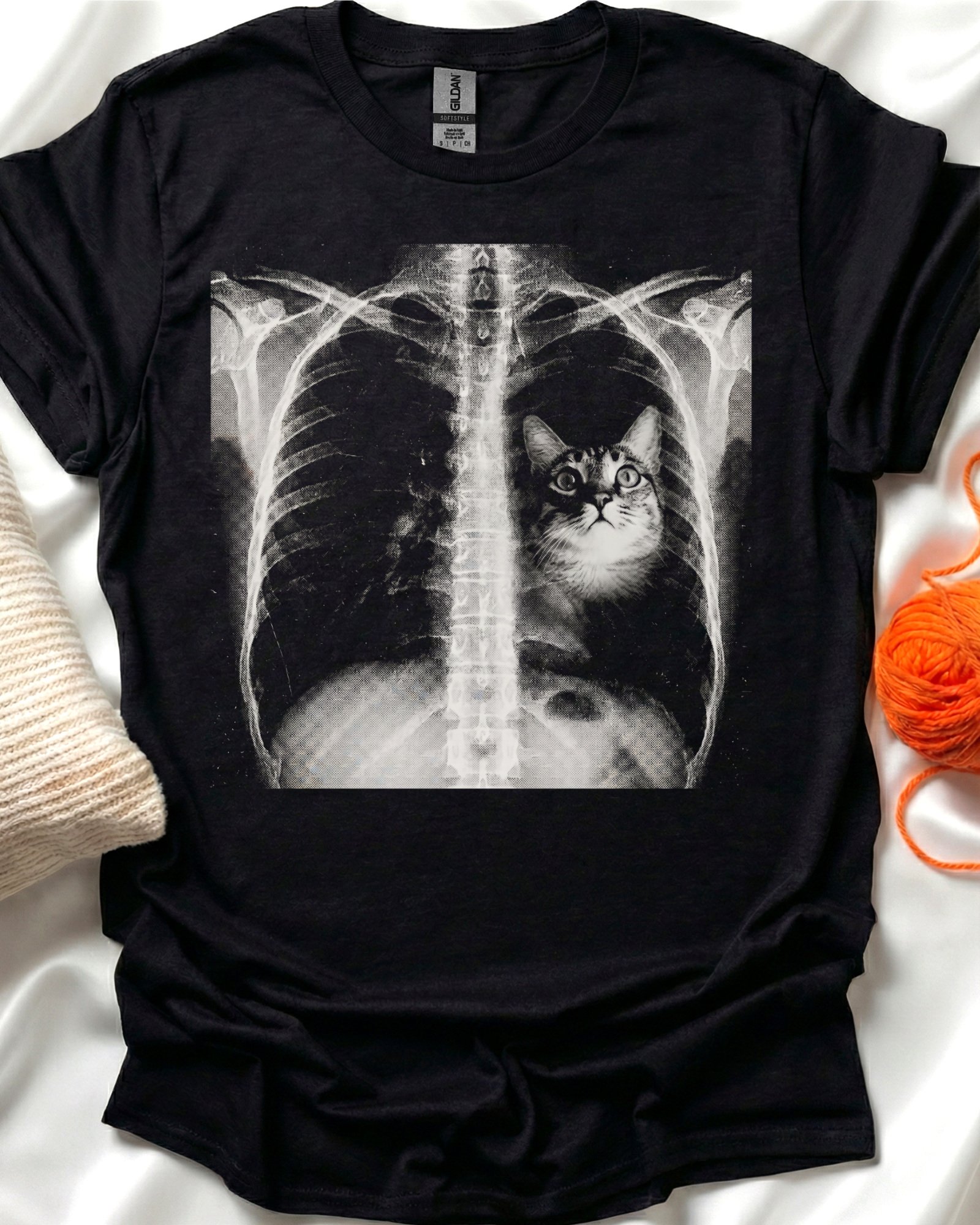 X-Ray Cat Heart T-Shirt product image (1)
