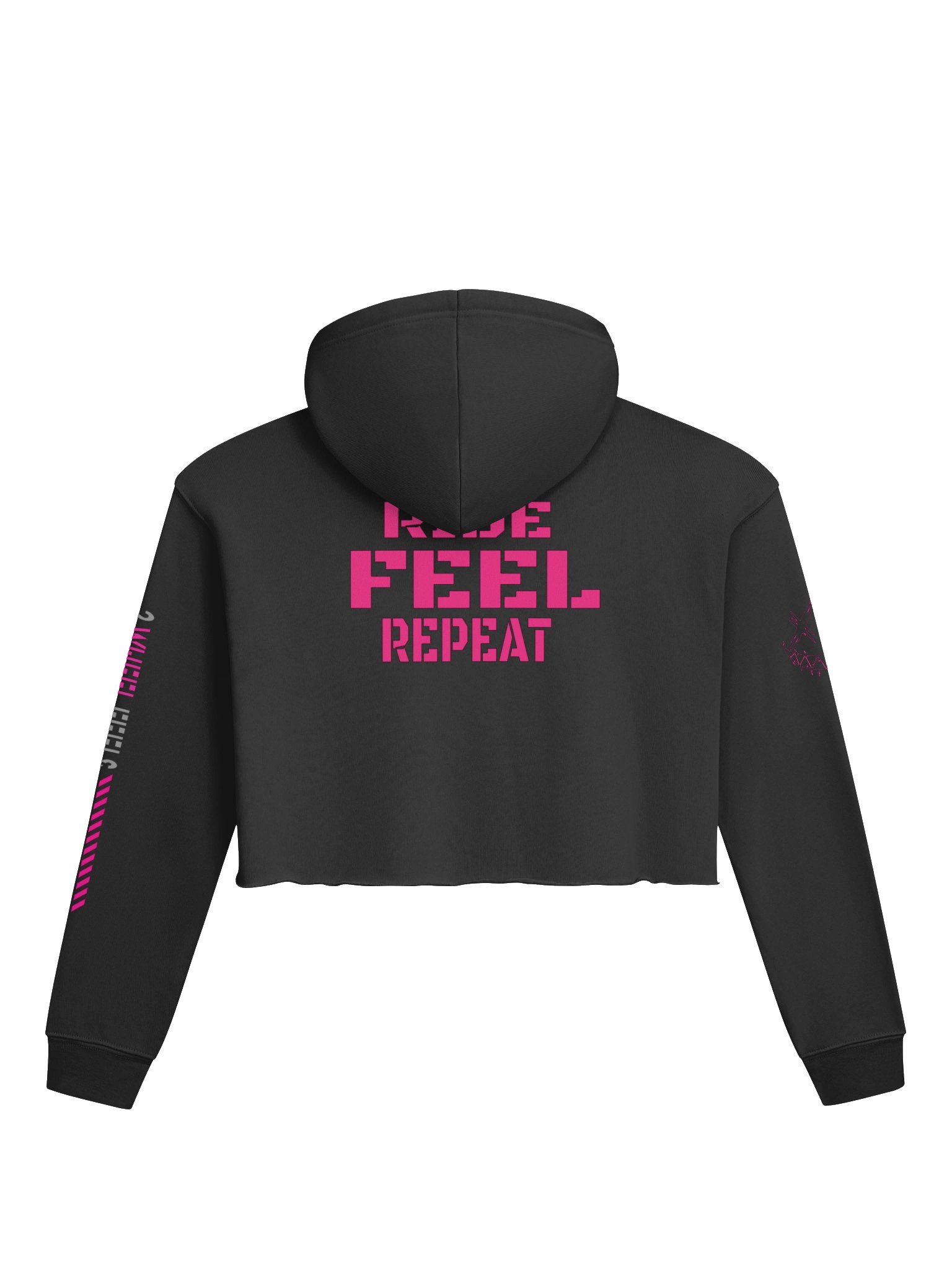 Neon Pink NewJeans Crop Hoodie product image (6)