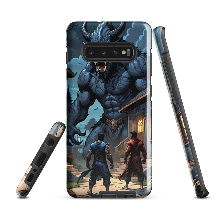 Epic Werewolf Showdown Samsung Tough Case – Dark Fantasy Action Design product image (3)
