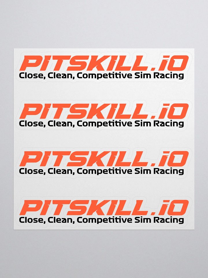 PitSkill Tagline Sticker Sheet product image (1)