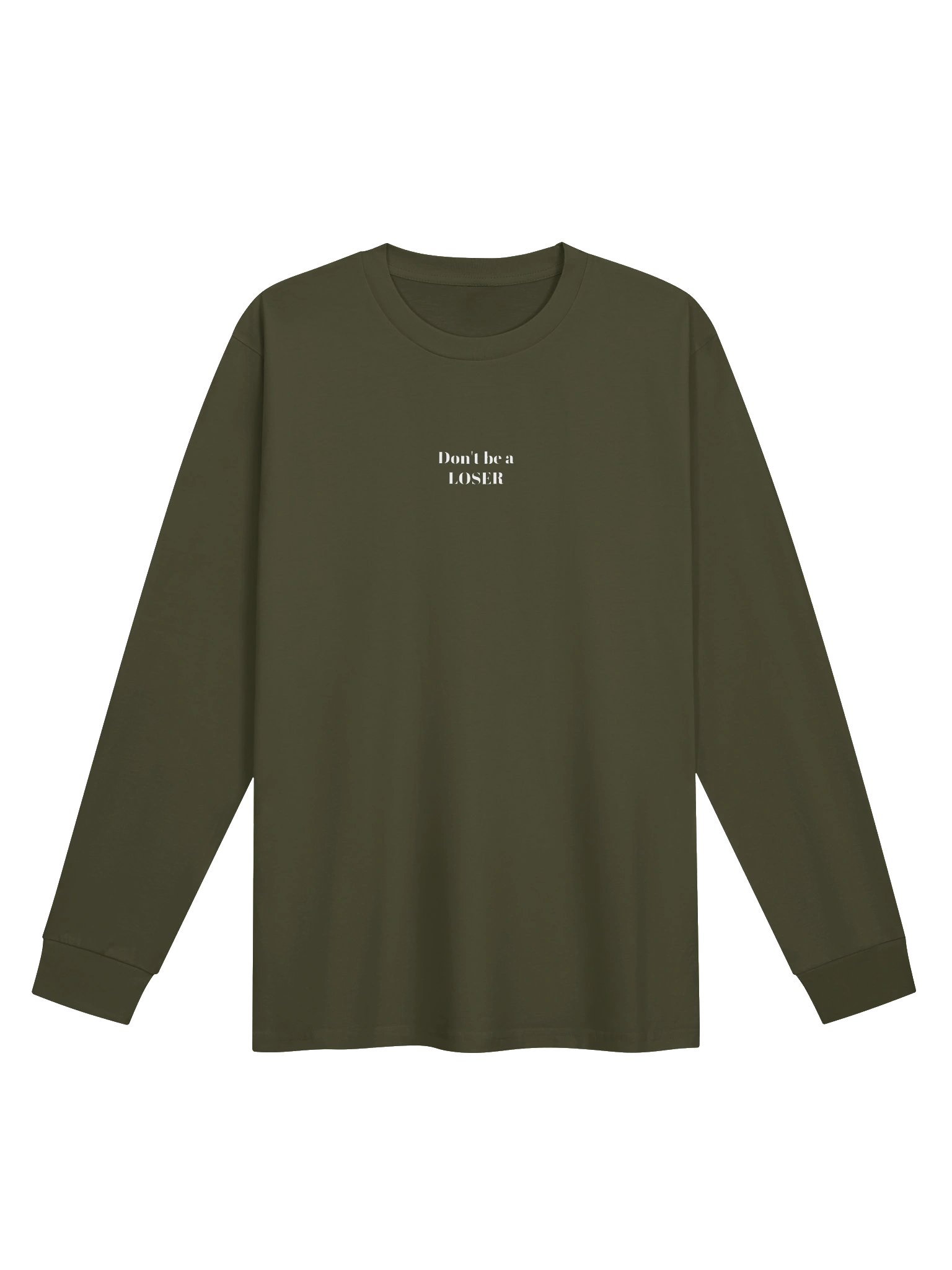Unisex cotton Long sleeve (army green) product image (1)