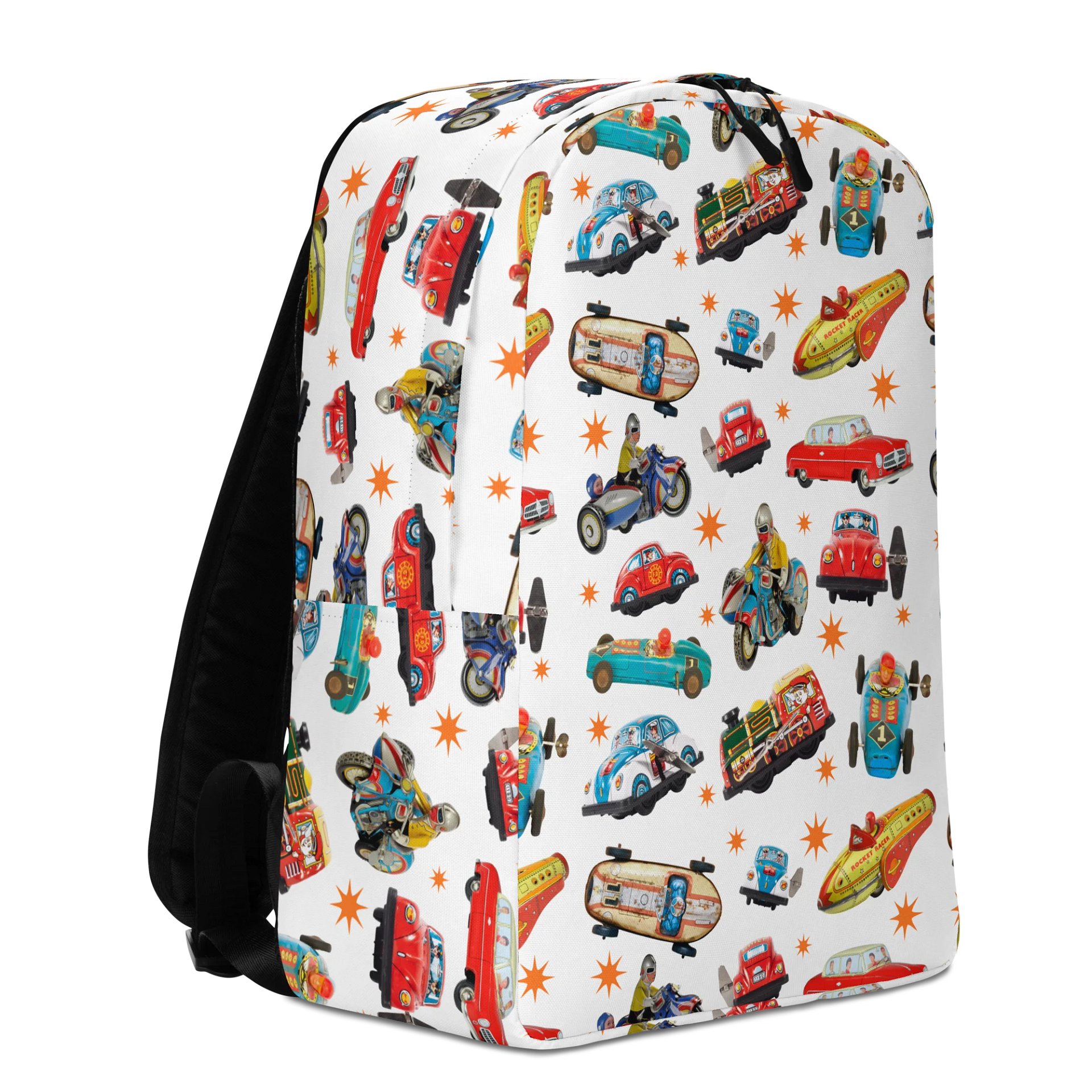 Vintage Toy Vehicles All-Over Print Backpack product image (3)