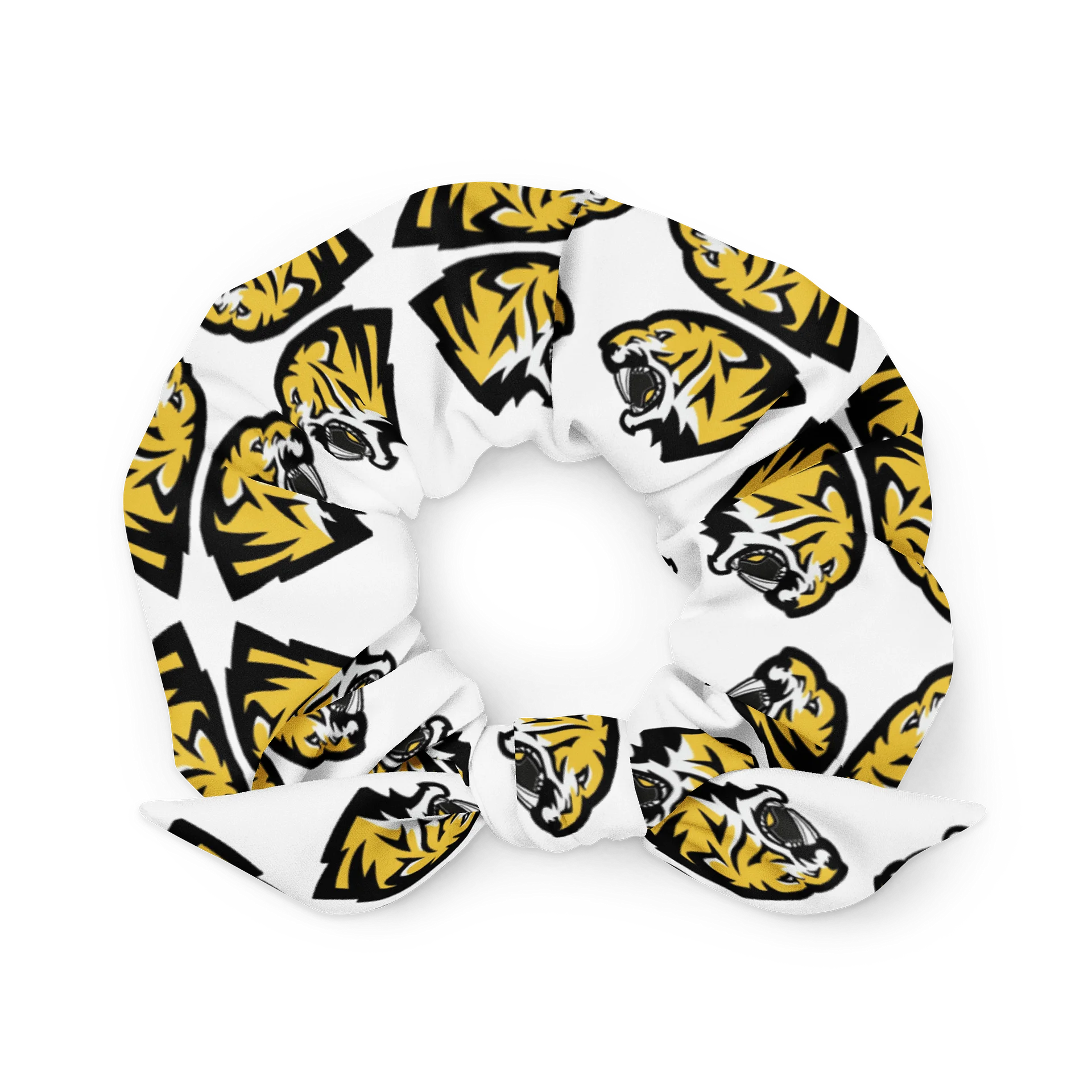 Bold Black-Yellow Pattern All-Over Print Scrunchie product image (1)