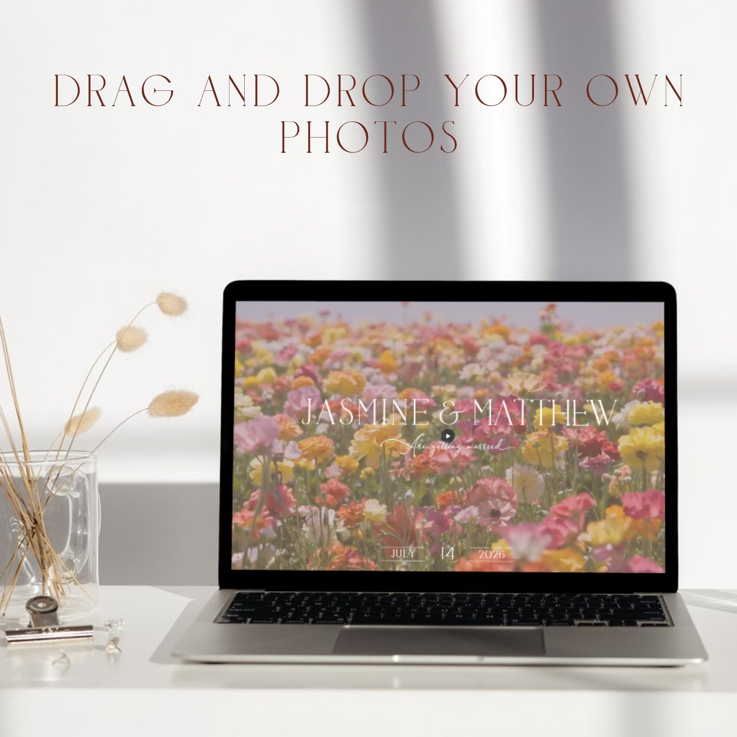 Wedding Website Template Canva | Editable RSVP Site | Floral Digital Invitation | Modern Wedding Website | Elegant Wedora Design product image (9)